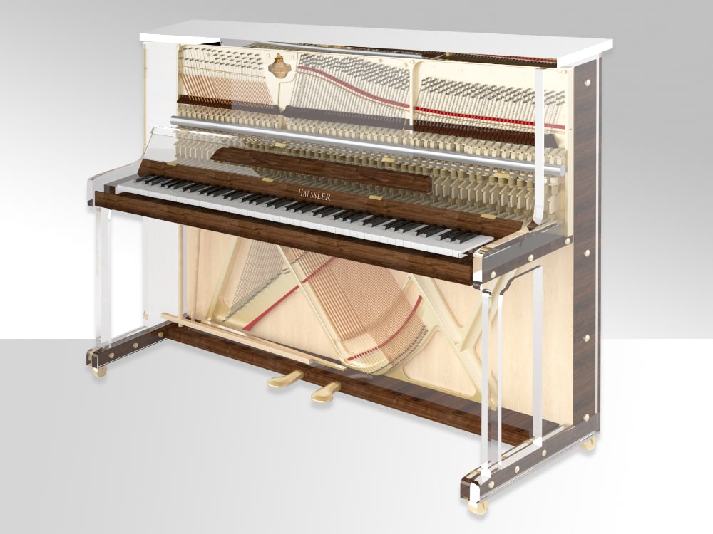 iDyllic Transparent Upright Piano for 