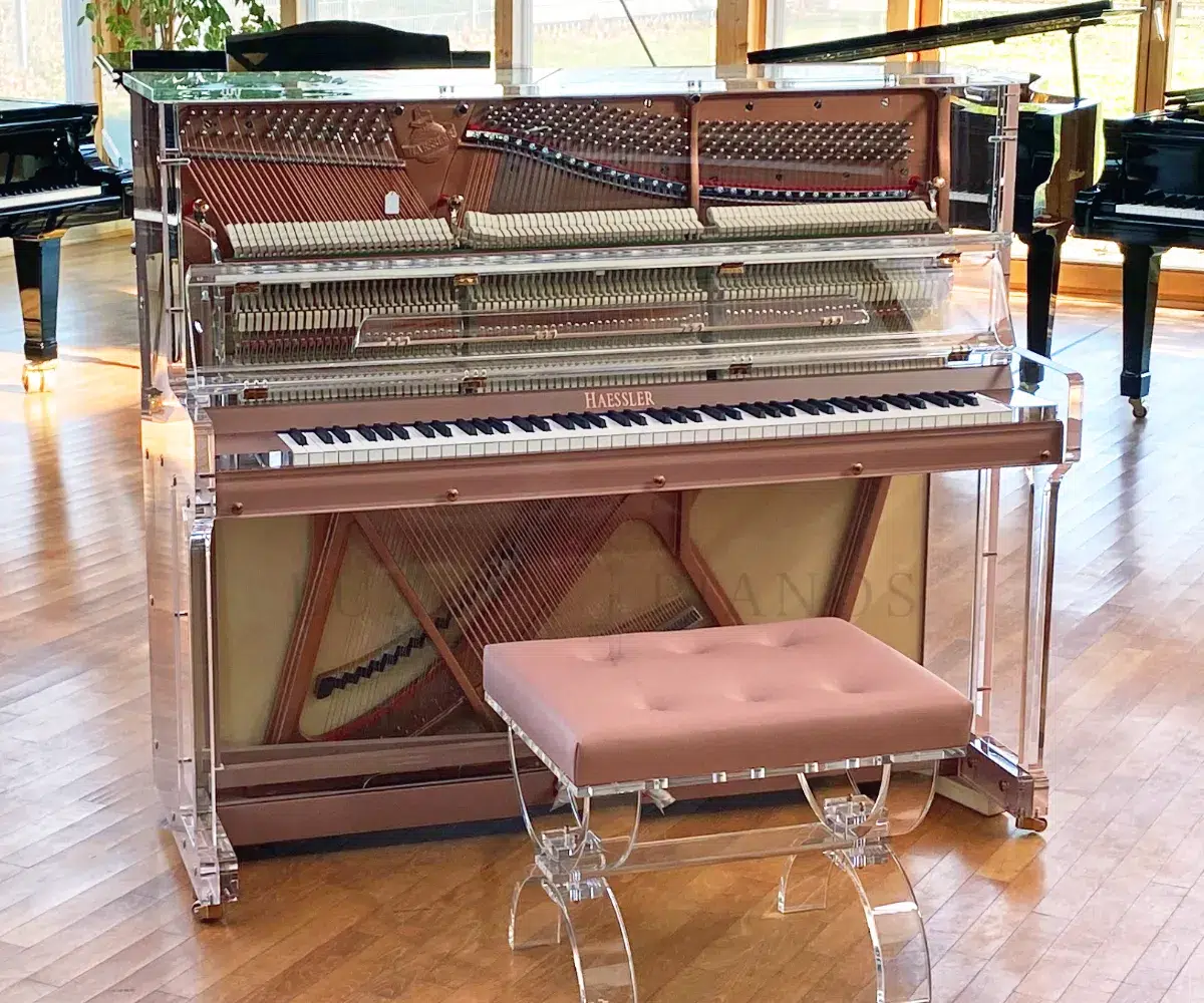 Transparent deals upright piano